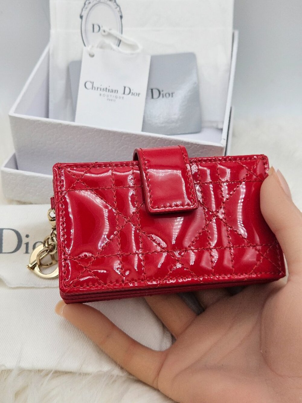 Dior  Jasmine Gusseted Card Holder